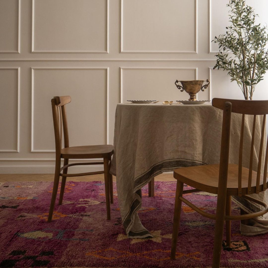 Handmade Moroccan Berber Boujaad rug : Tanina