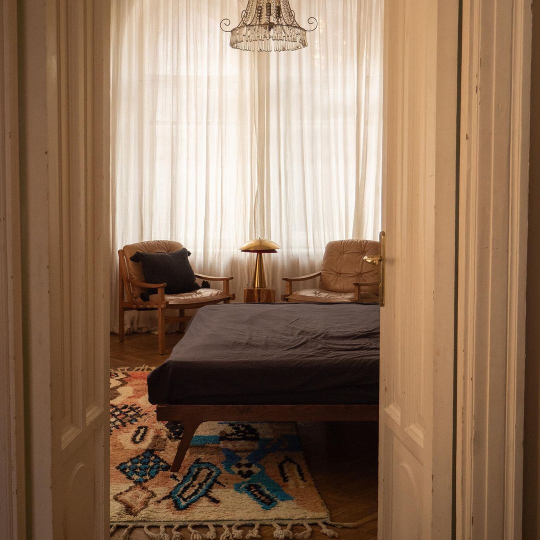 Handmade Moroccan Berber beni mrirt Carpet : Tihya