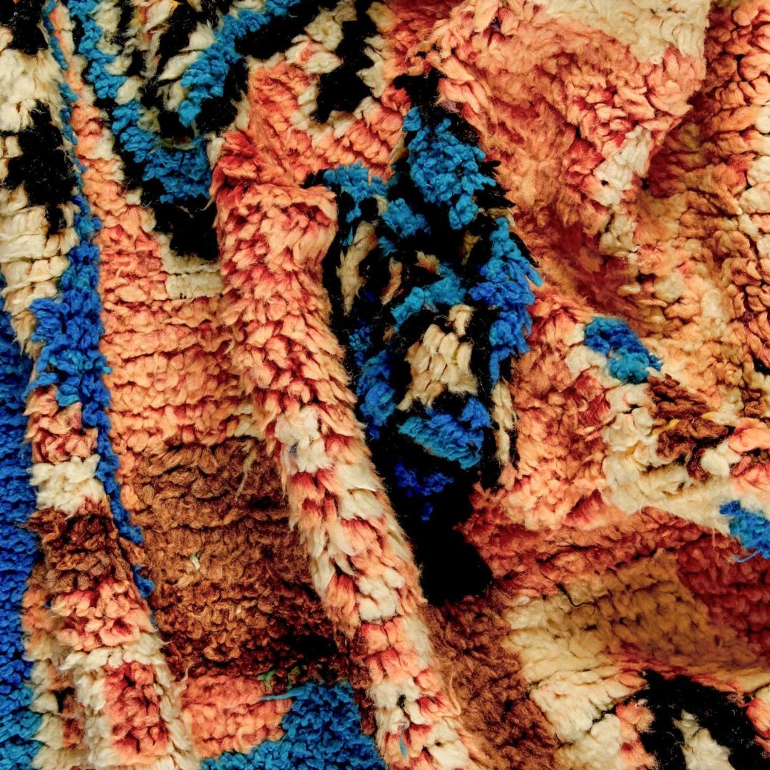 Handmade Moroccan Berber beni mrirt Carpet : Tihya