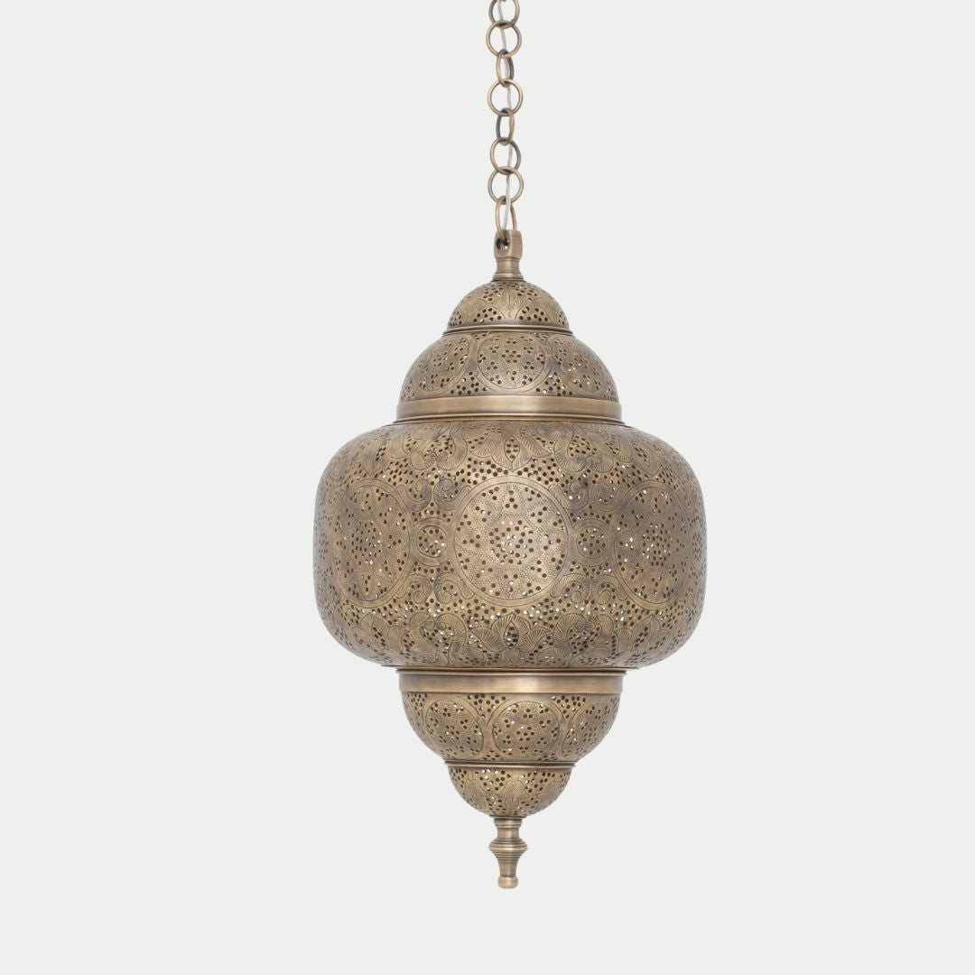 Handmade Moroccan Brass Light : Arij