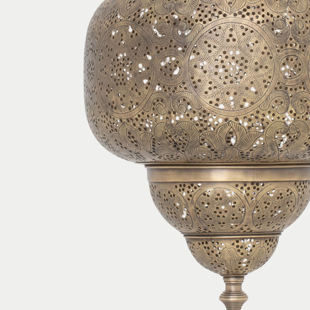 Handmade Moroccan Brass Light : Arij