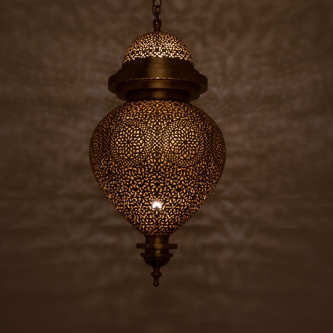 Handmade Moroccan Brass Light : Lam’a