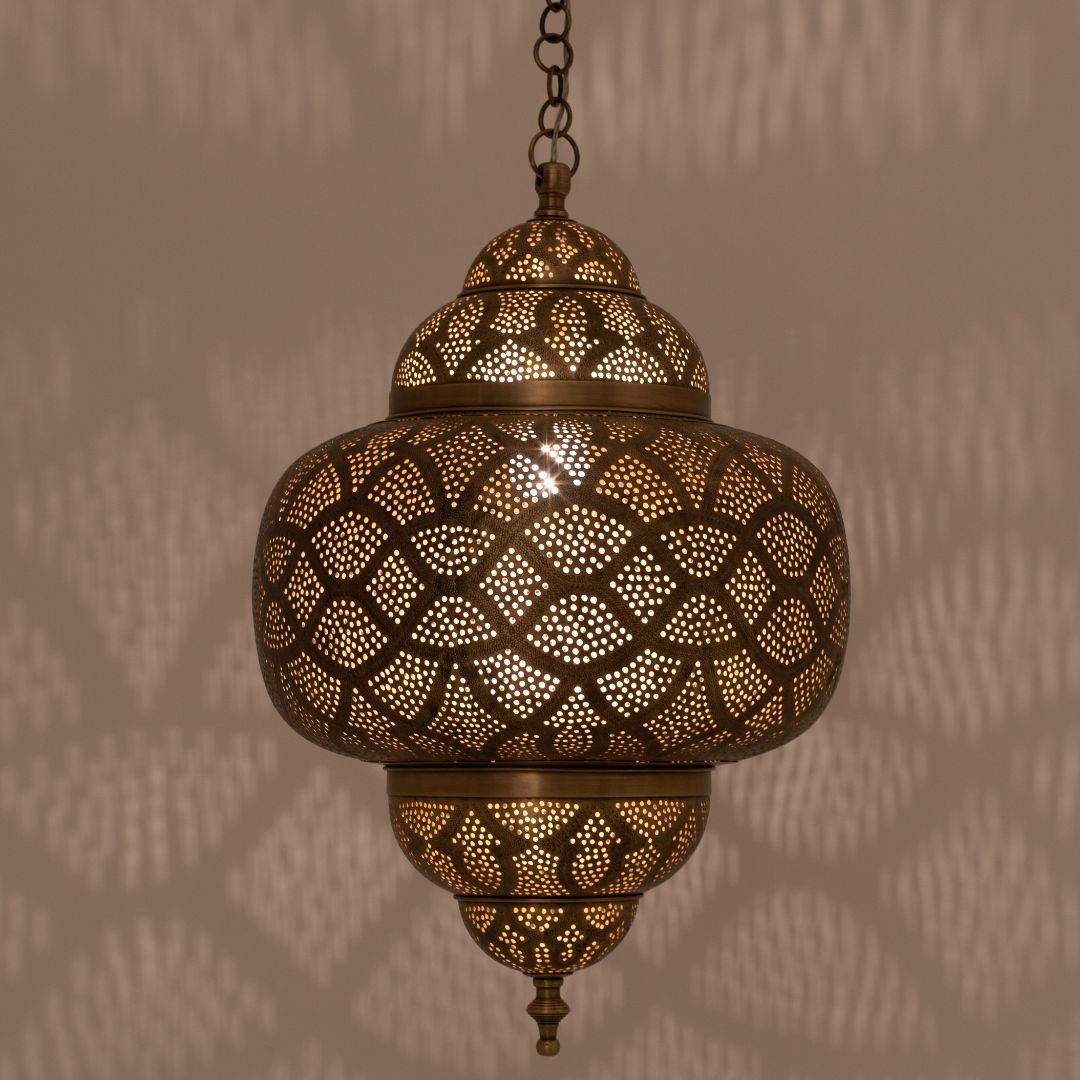 Handmade Moroccan Brass Light : Malak