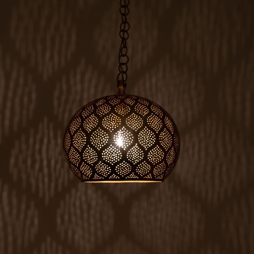 Handmade Moroccan Brass Light : Zineb