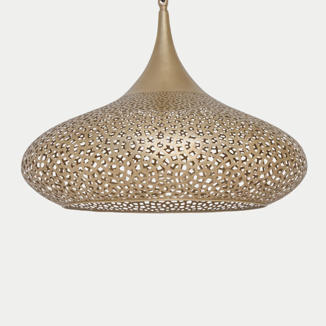 Handmade Moroccan Brass ceiling Light :Fezlume
