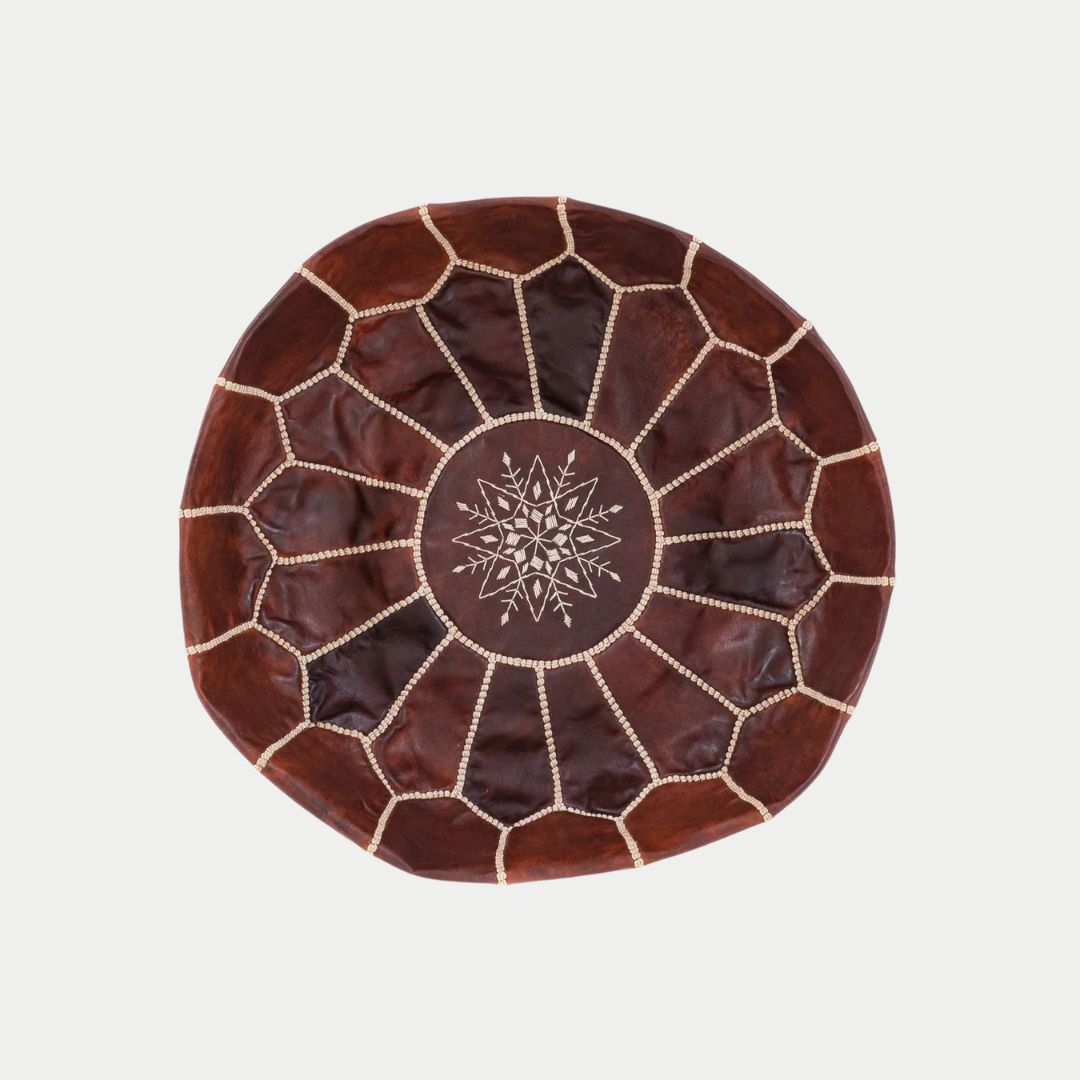 بوف جلدي - شوكولاتة