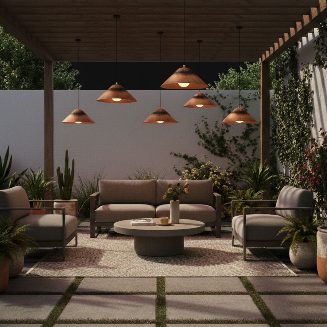 Lumina : Copper Cone Pendant Light