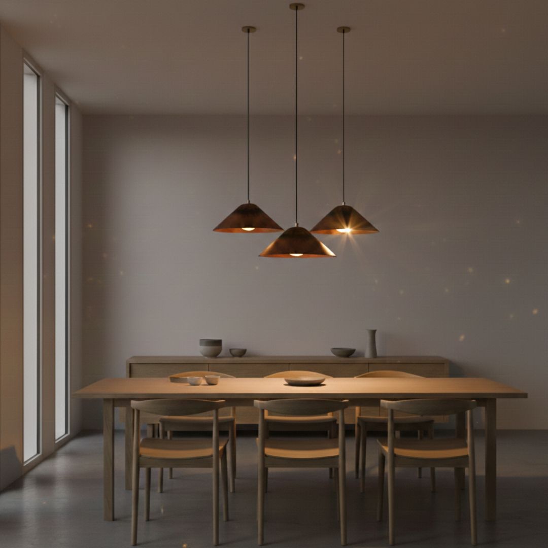 Lumina : Copper Cone Pendant Light