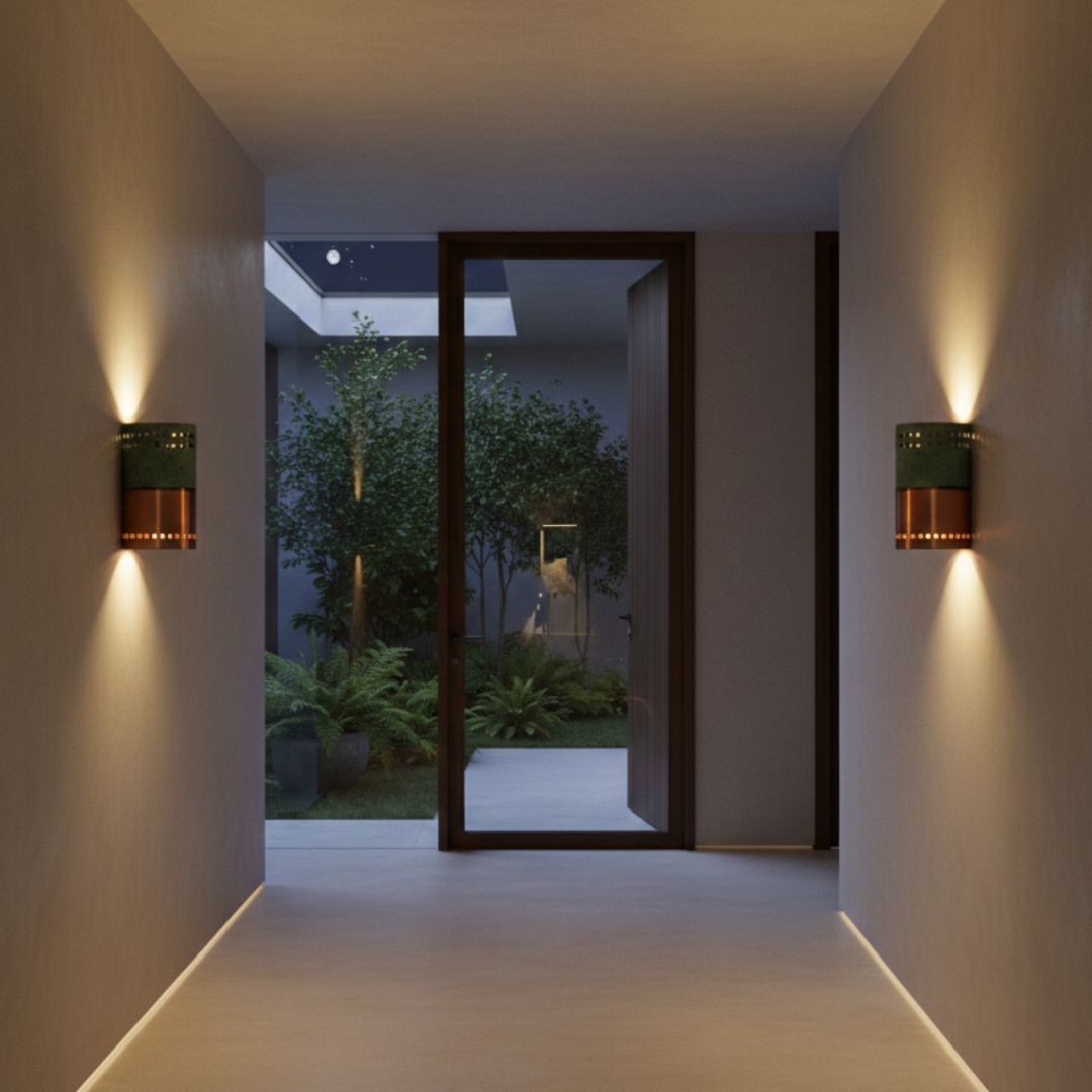 Lux : Copper Cutout Wall Sconce