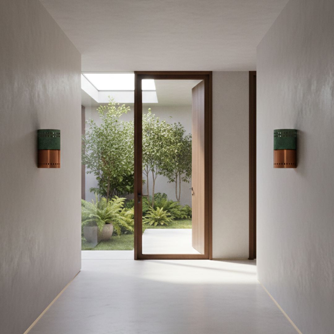 Lux : Copper Cutout Wall Sconce