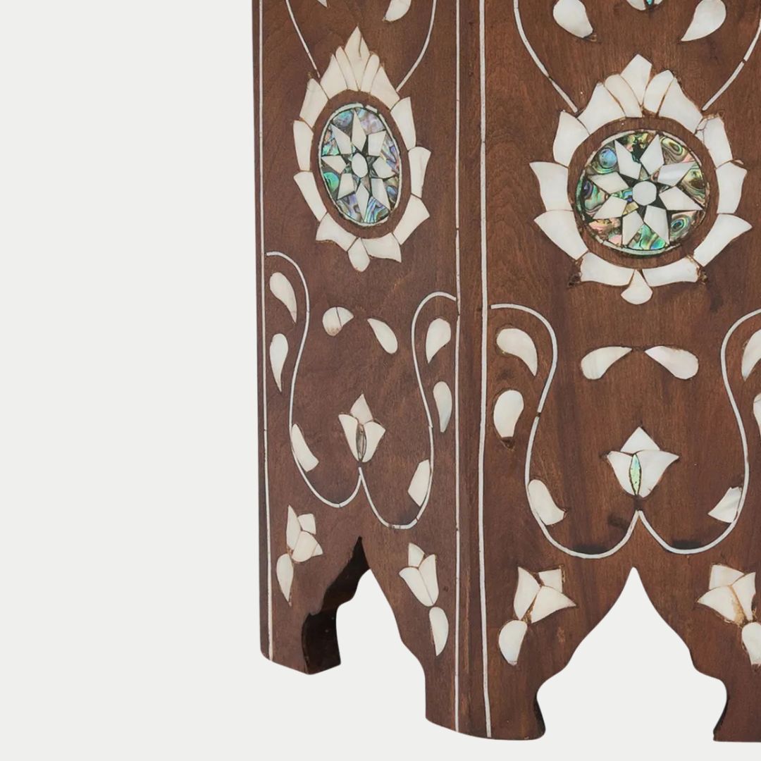 Mother of Pearl Handmade Moroccan Tables : LUNA