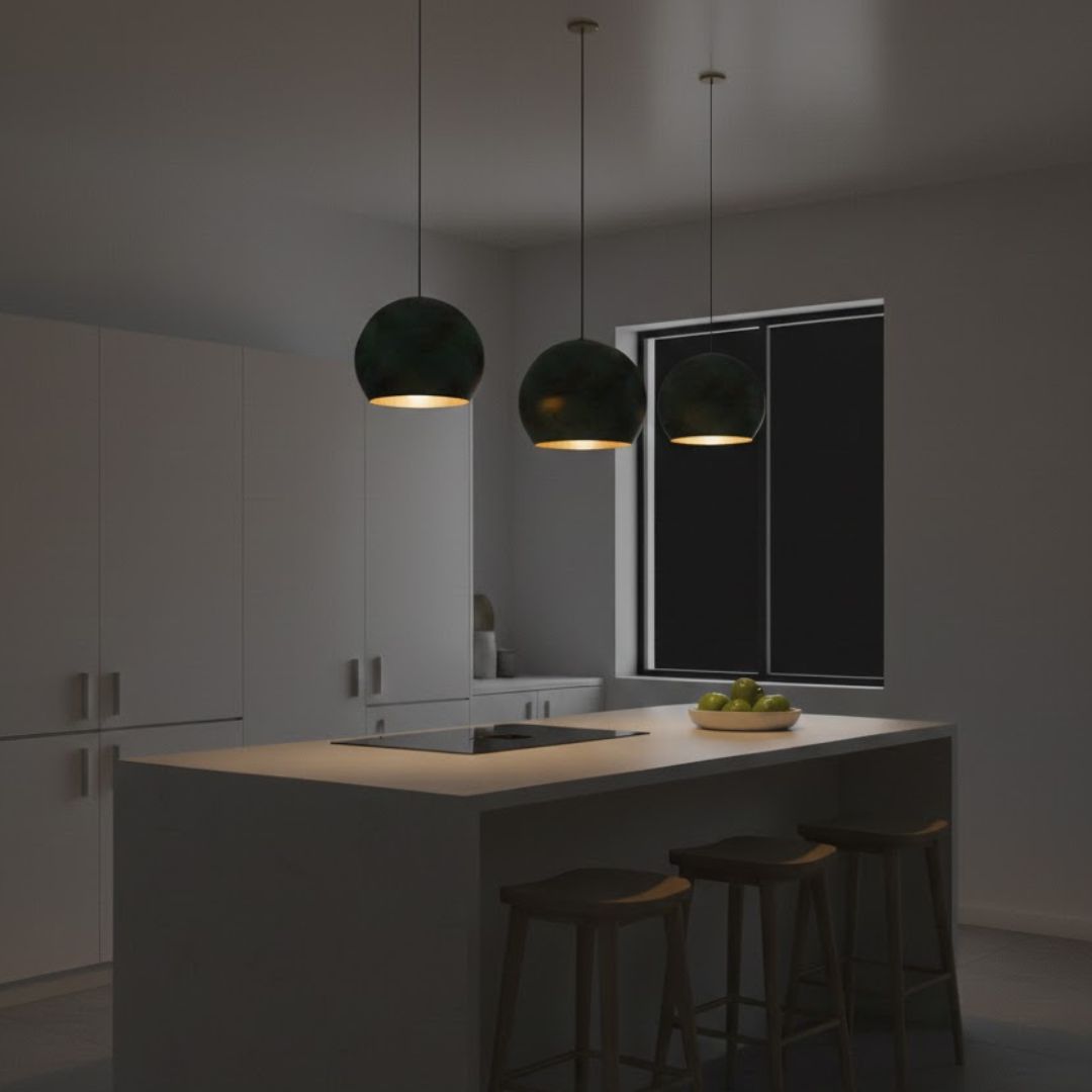 Taziri : Oxidized Copper Pendant Light