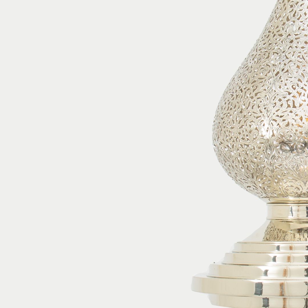 Nezha : Handcrafted Moroccan Teardrop Brass Pendant Light