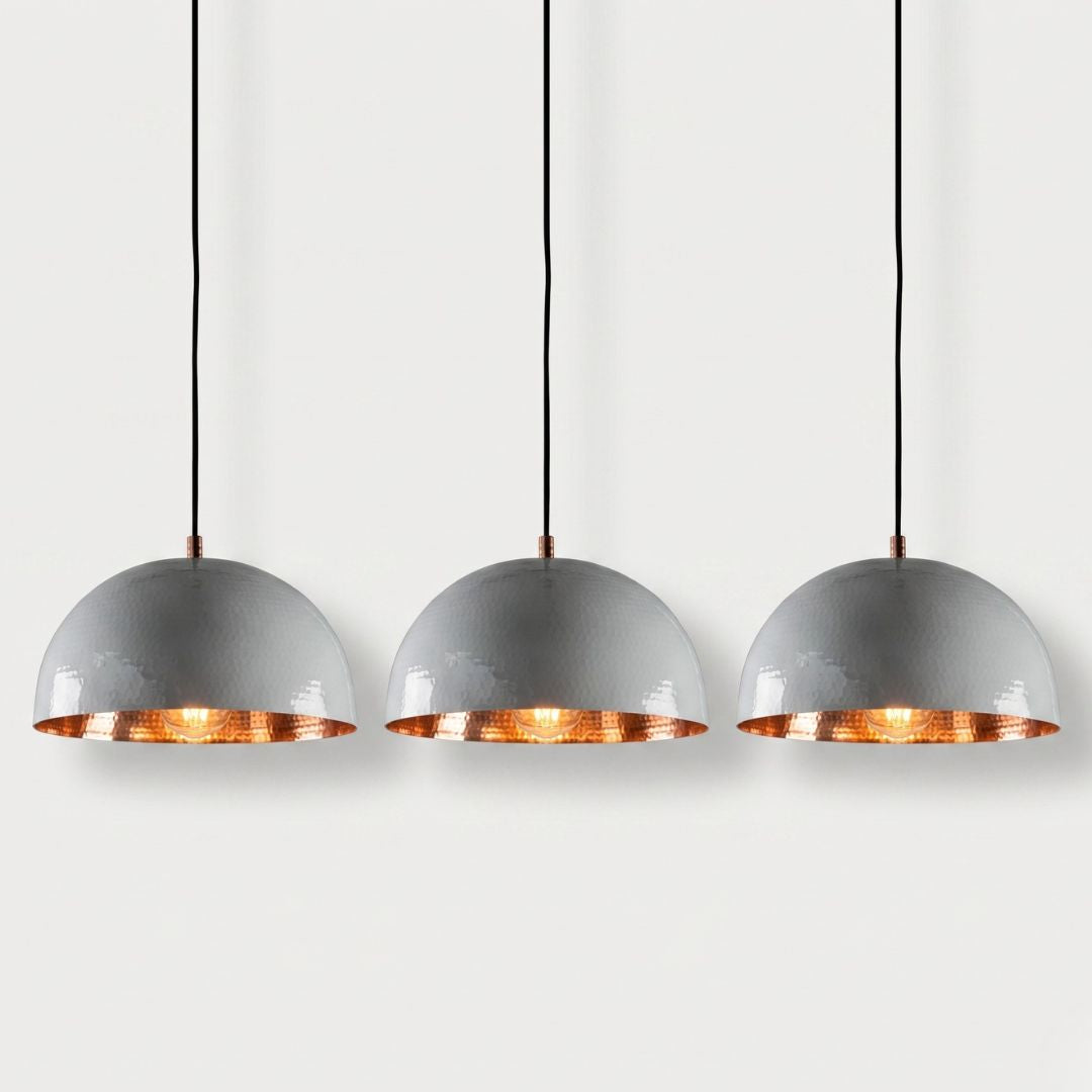 Artisanal Dual-Texture Pendant