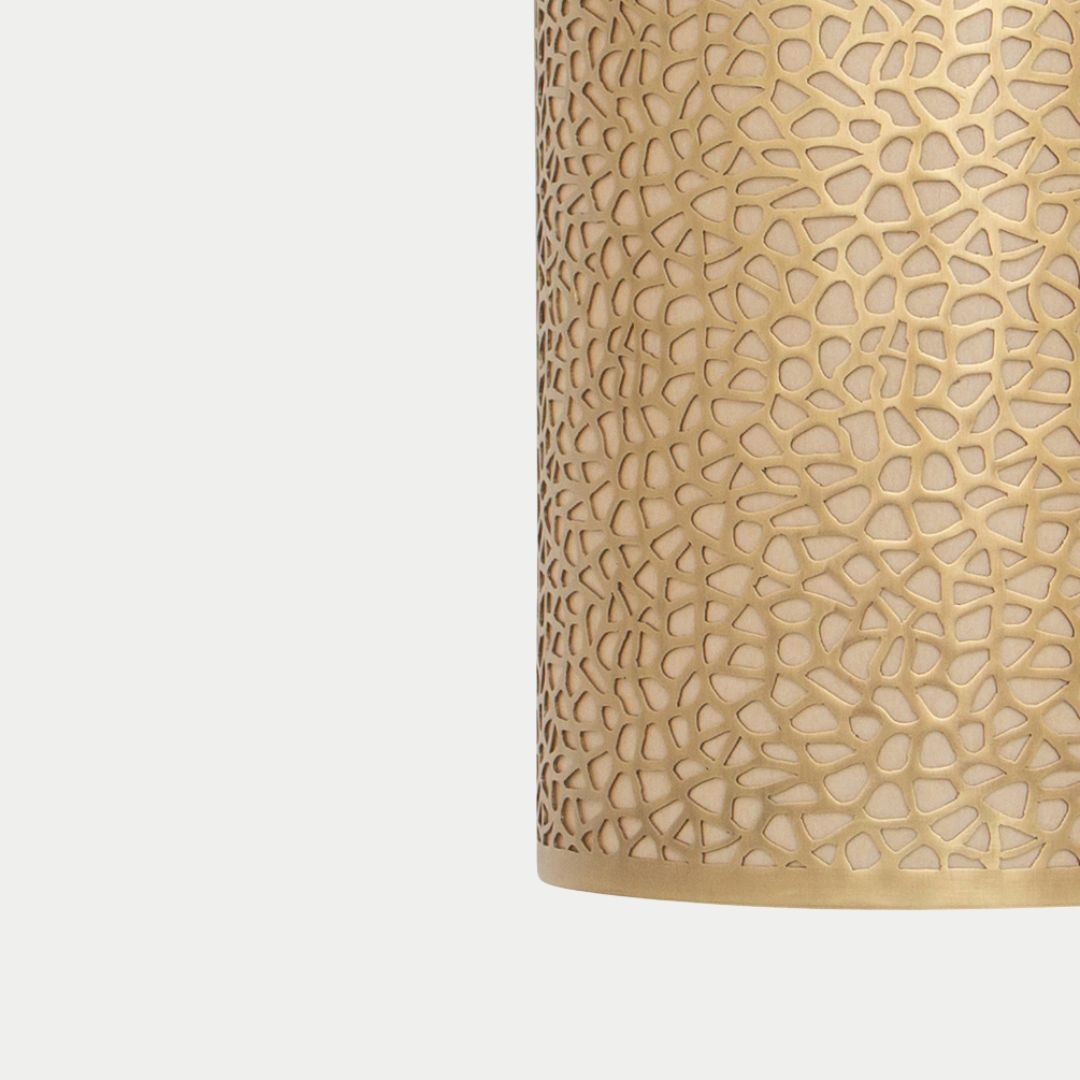 Organic Lattice Brass Wall Sconce