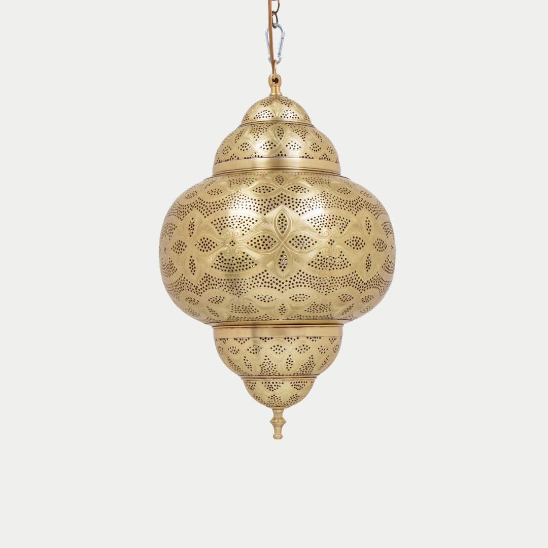 Salwa : Handcrafted Moroccan Brass Pendant Light