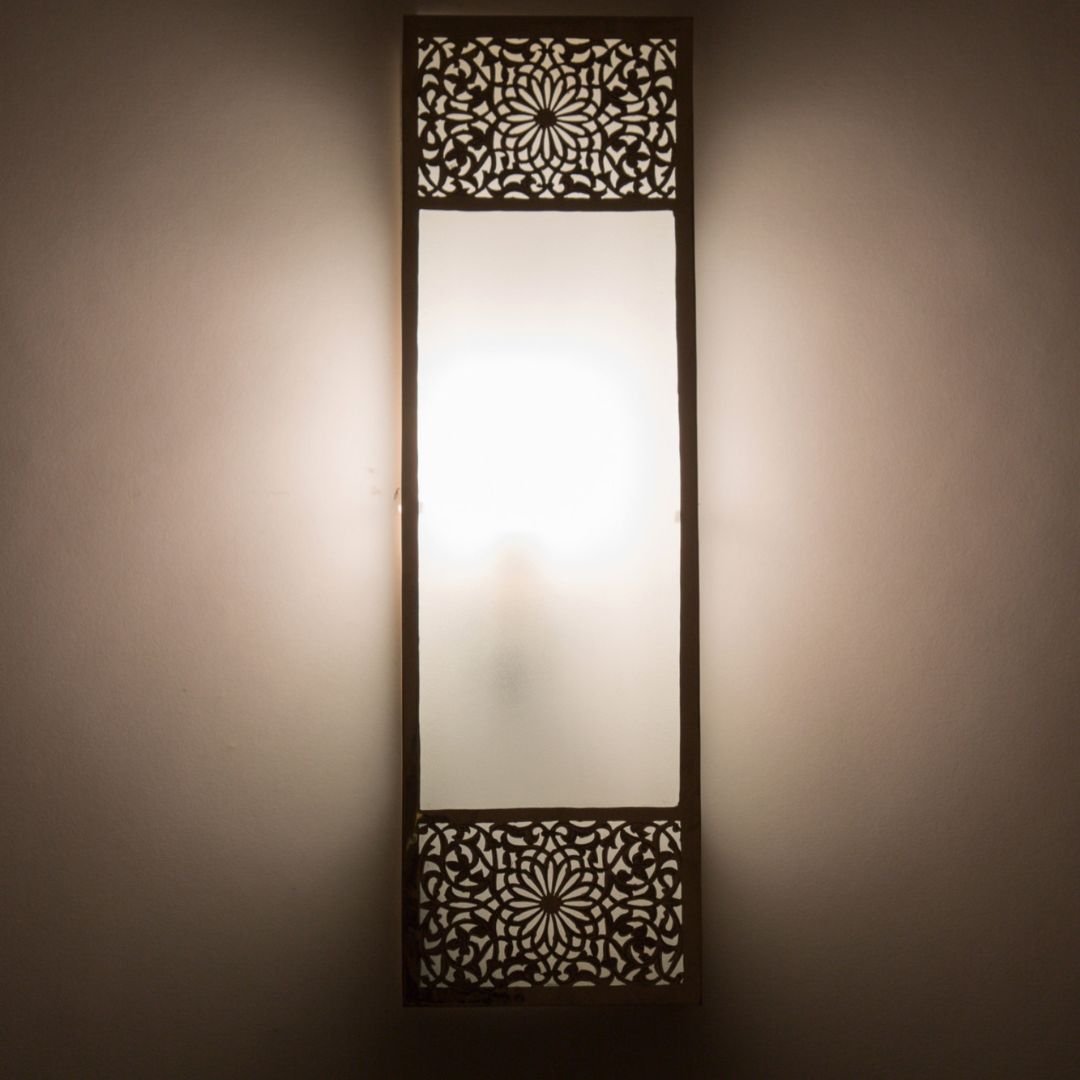 Hand-Carved Mandela Mango Wood Full-Length Mirror
