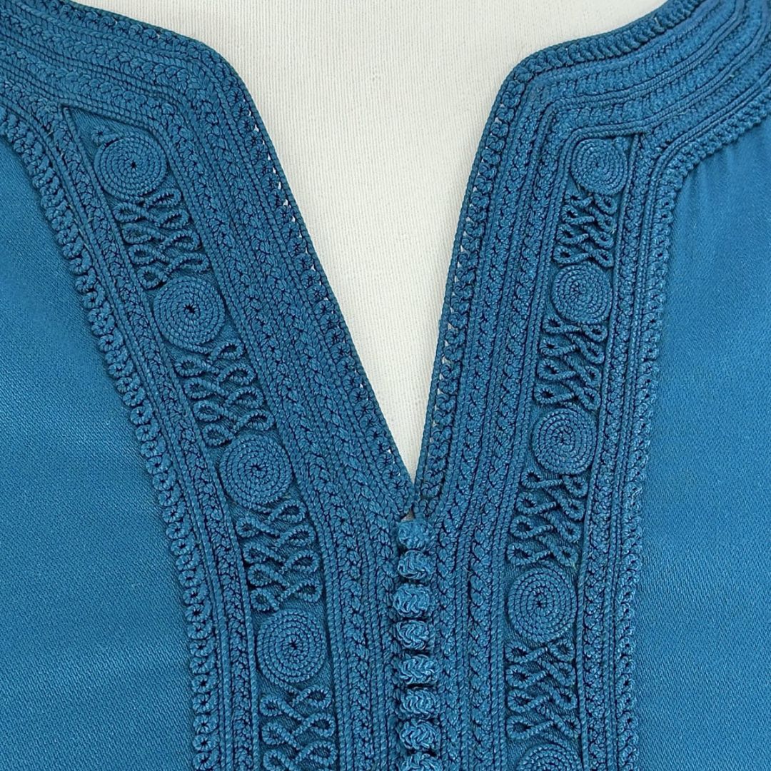Handmade Marine Blue Gandoura