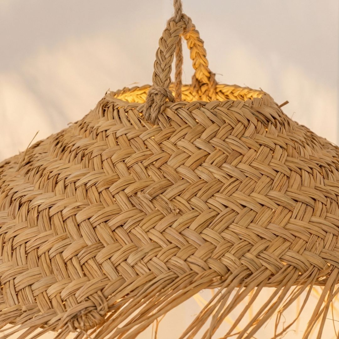 The Horizon Raffia Fringe Pendant