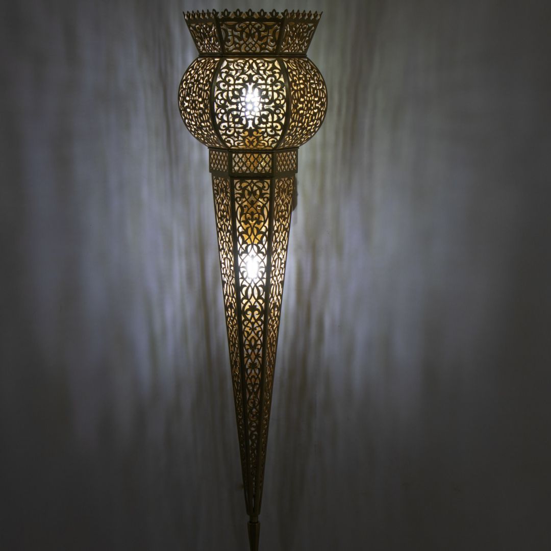 Handcrafted Moroccan Filigree Wall Sconce