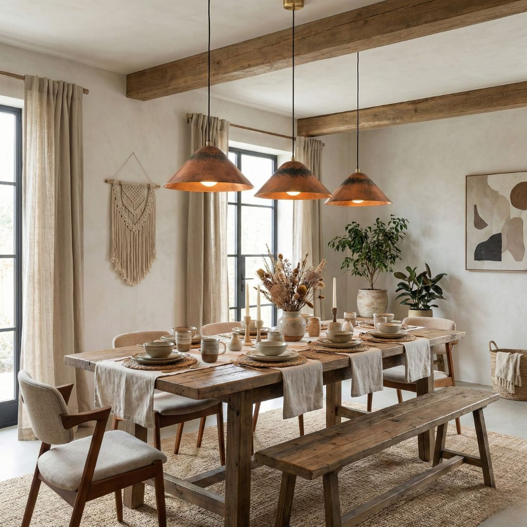 Tayri : Copper Cone Pendant Light