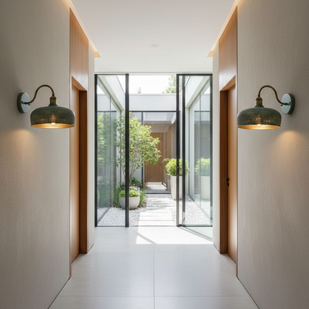 Clarissa : Perforated Copper Wall Sconce