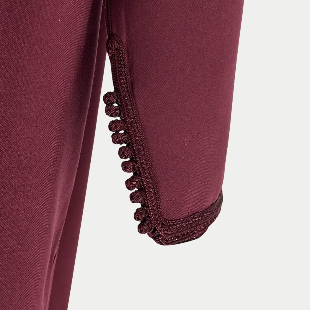 Handmade Burgundy Gandoura