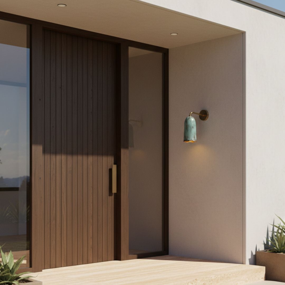 Lucille : Patina Copper Flame Tip Sconce