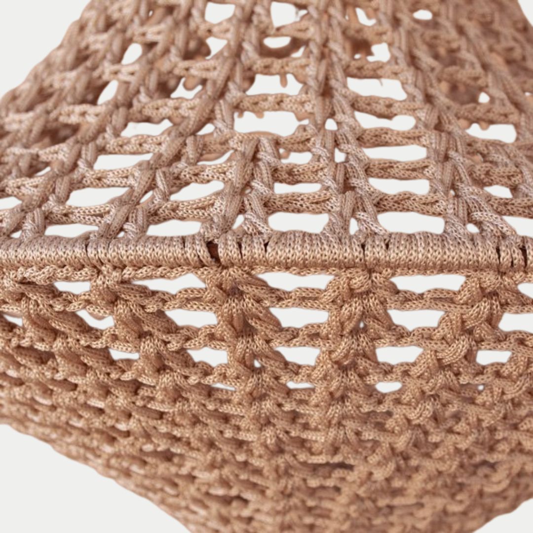 The Serene Bloom | Hand-Crocheted Pendant Light