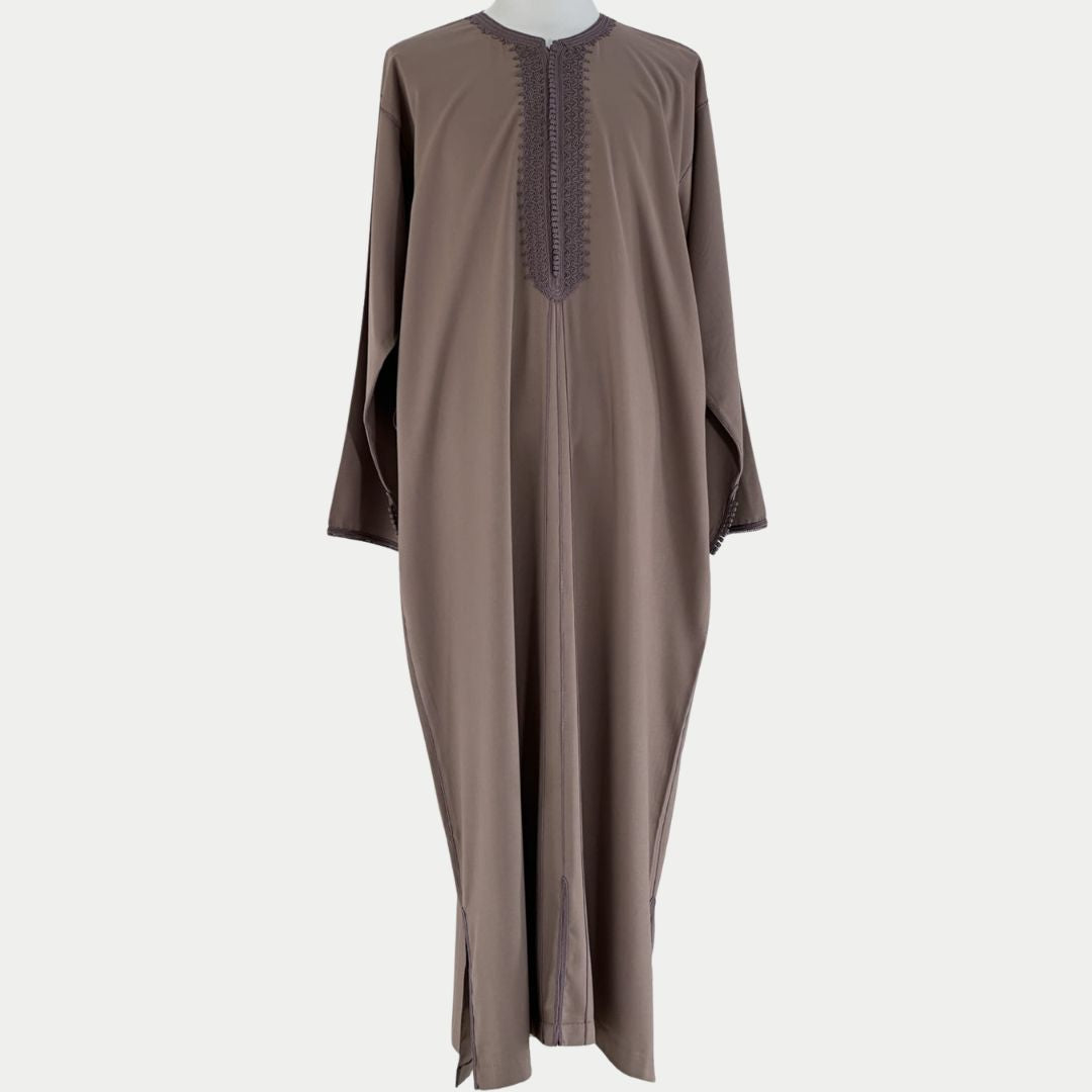 Handmade Mocha Taupe Gandoura