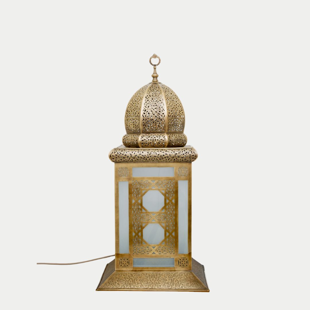 Handcrafted Moroccan Brass Table Lamp