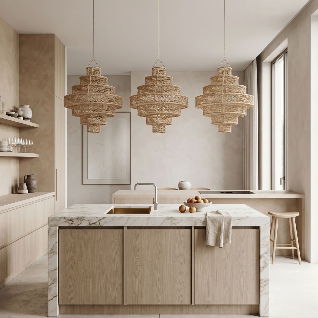 Rayan Multi-Tiered Woven Pendant Chandelier