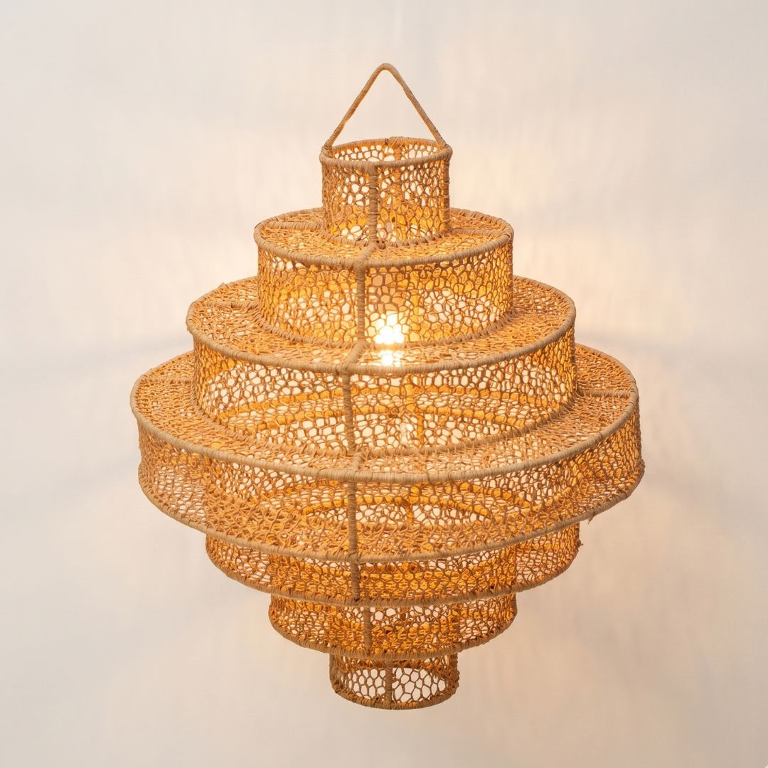 Rayan Multi-Tiered Woven Pendant Chandelier