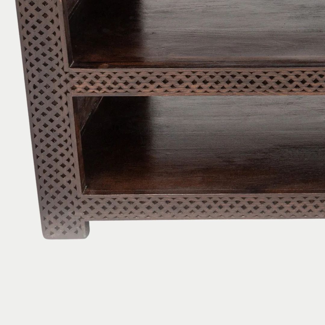 طاولة جانبية مغربية مصنوعة يدويًا من عرق اللؤلؤ: زمان