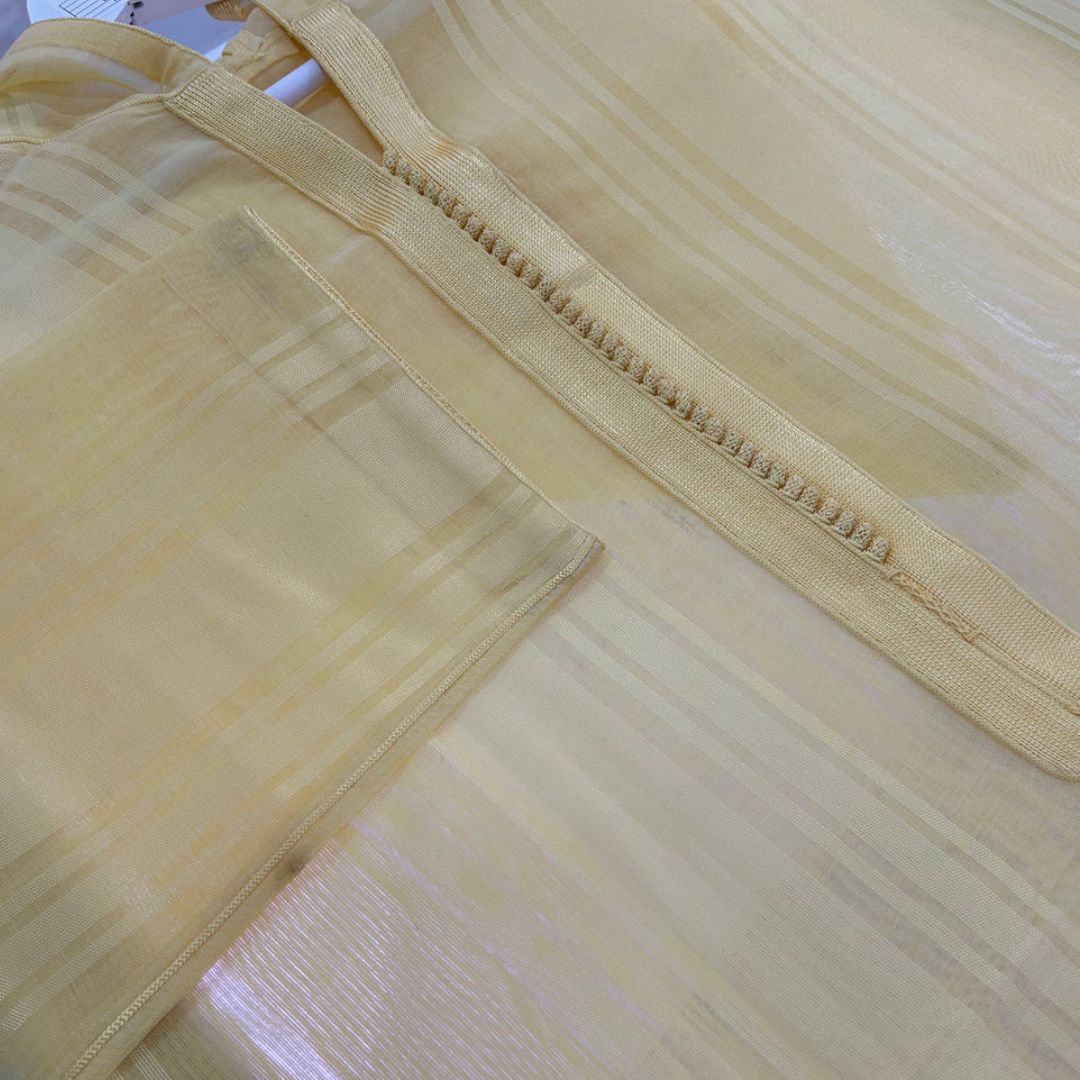 Handmade Yellow & Cream Djellaba