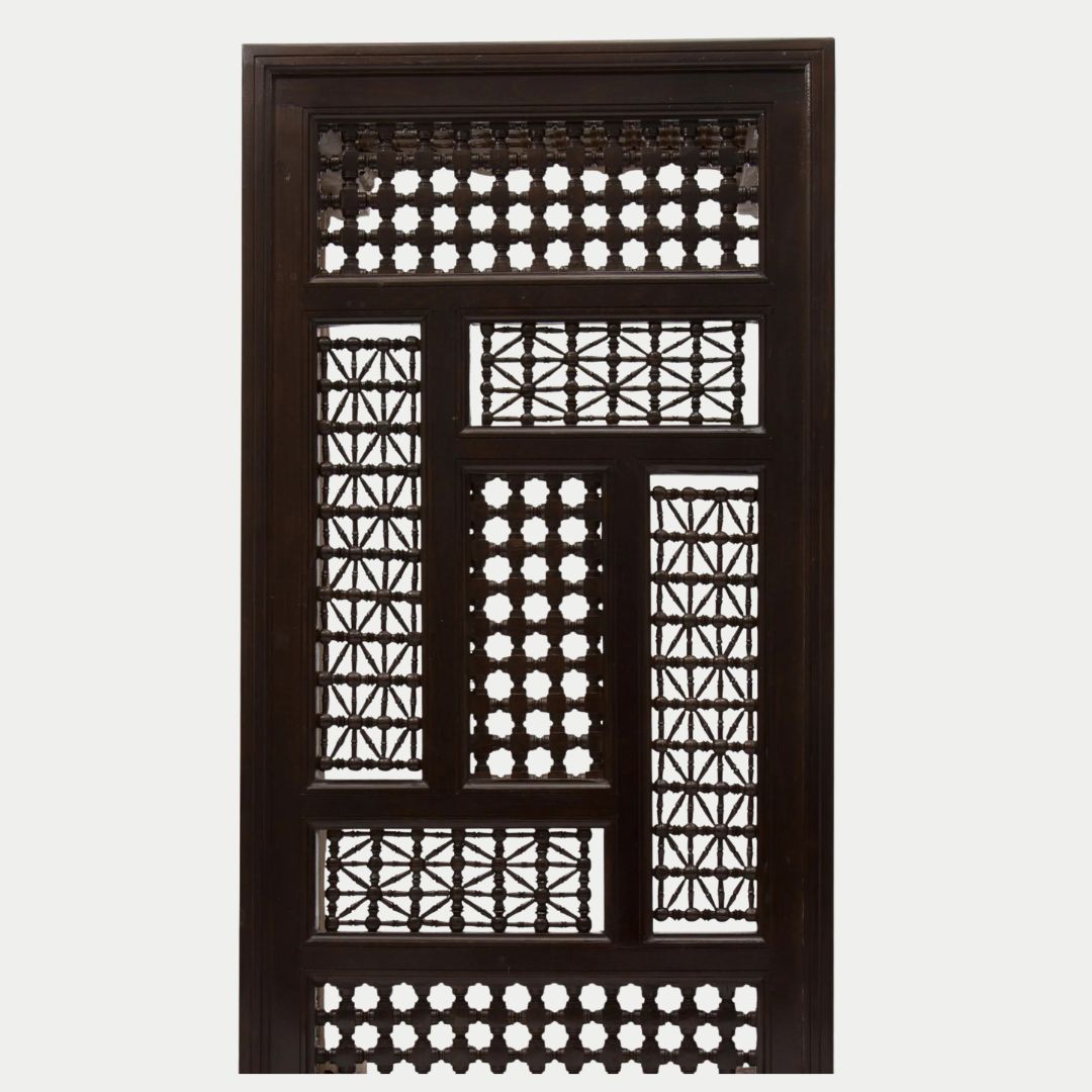 Hand-Carved Mashrabiya Coffee Table – Solid Rosewood : Salwa