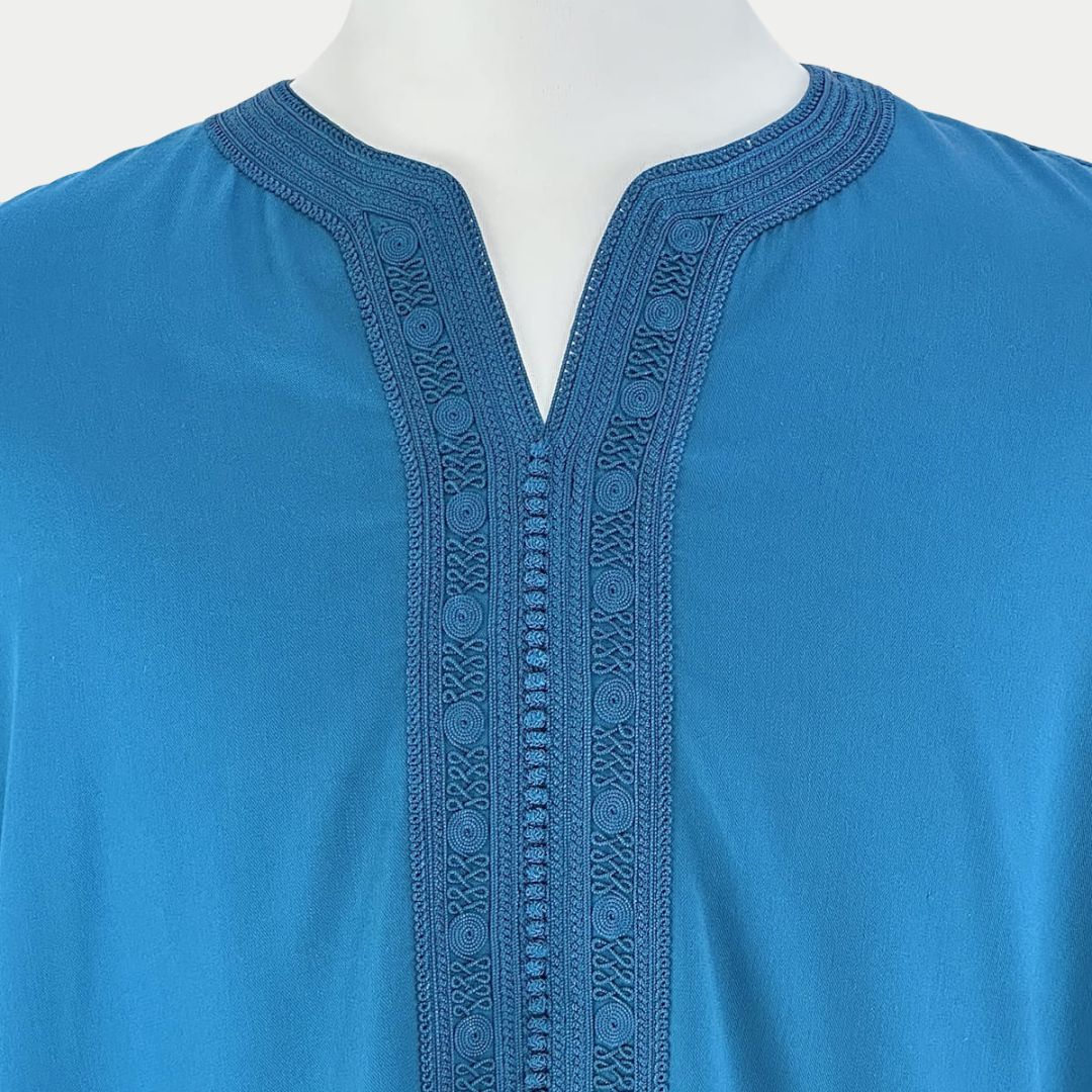 Handmade Marine Blue Gandoura