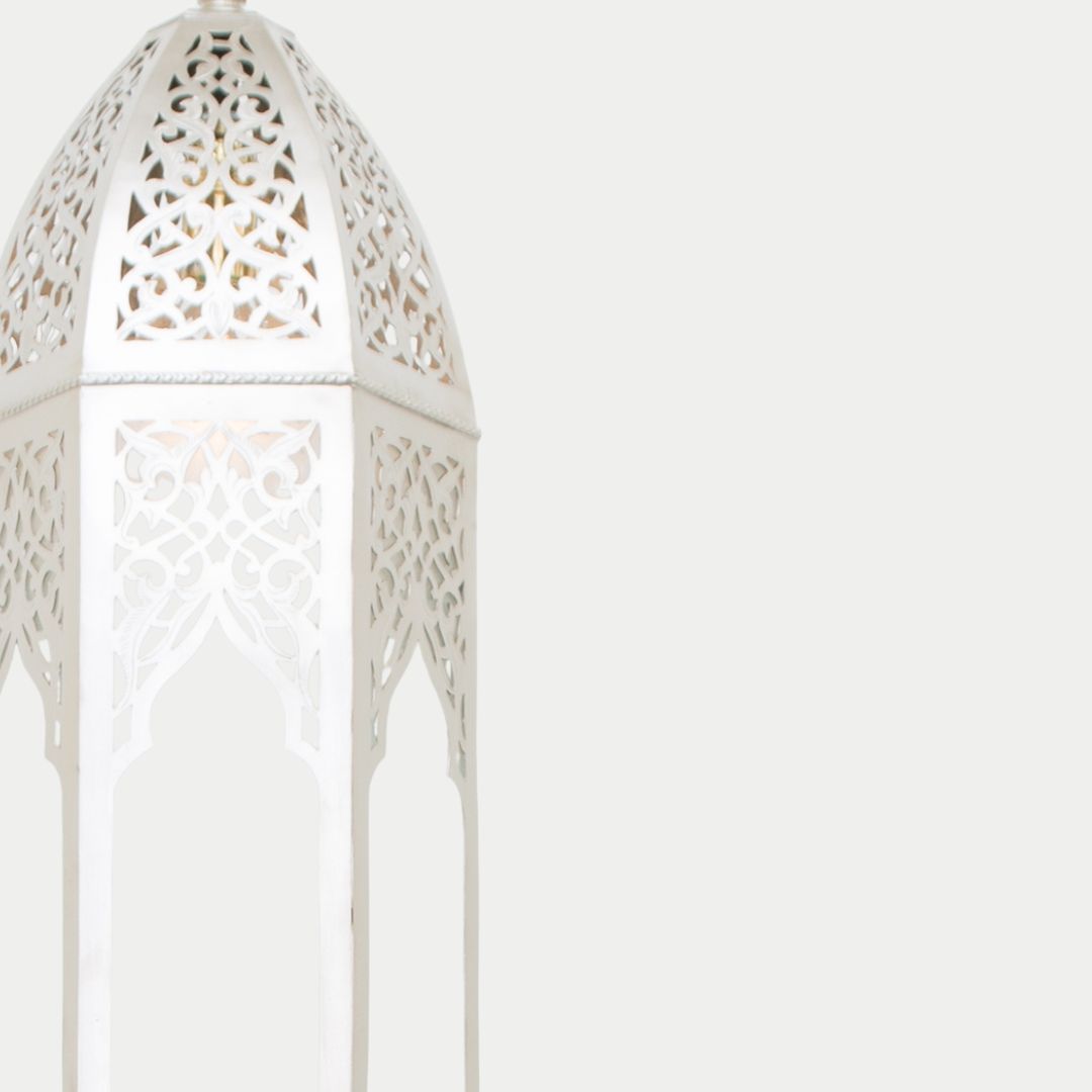 Astra : Hexagonal Silver Filigree Pendant