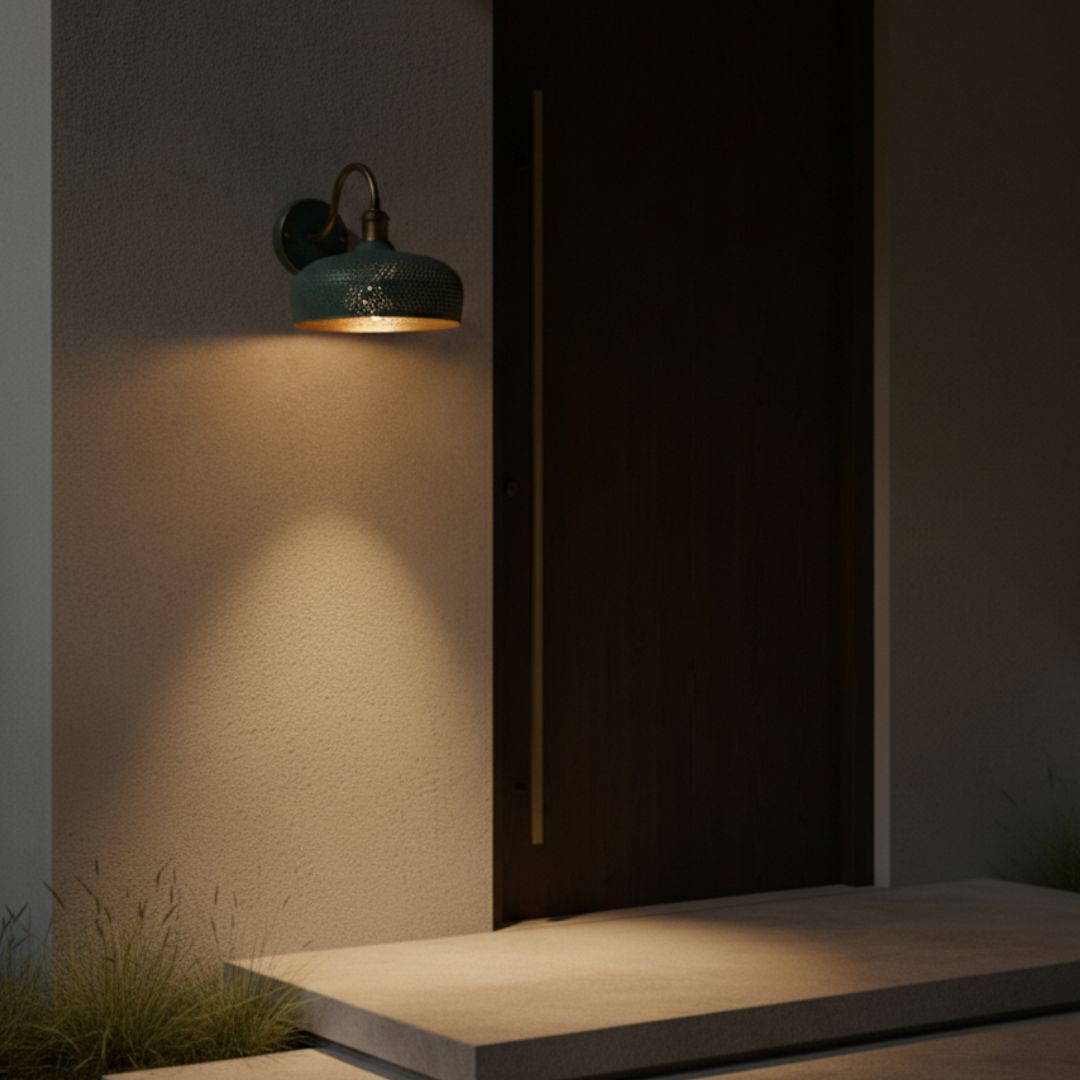 Clarissa : Perforated Copper Wall Sconce