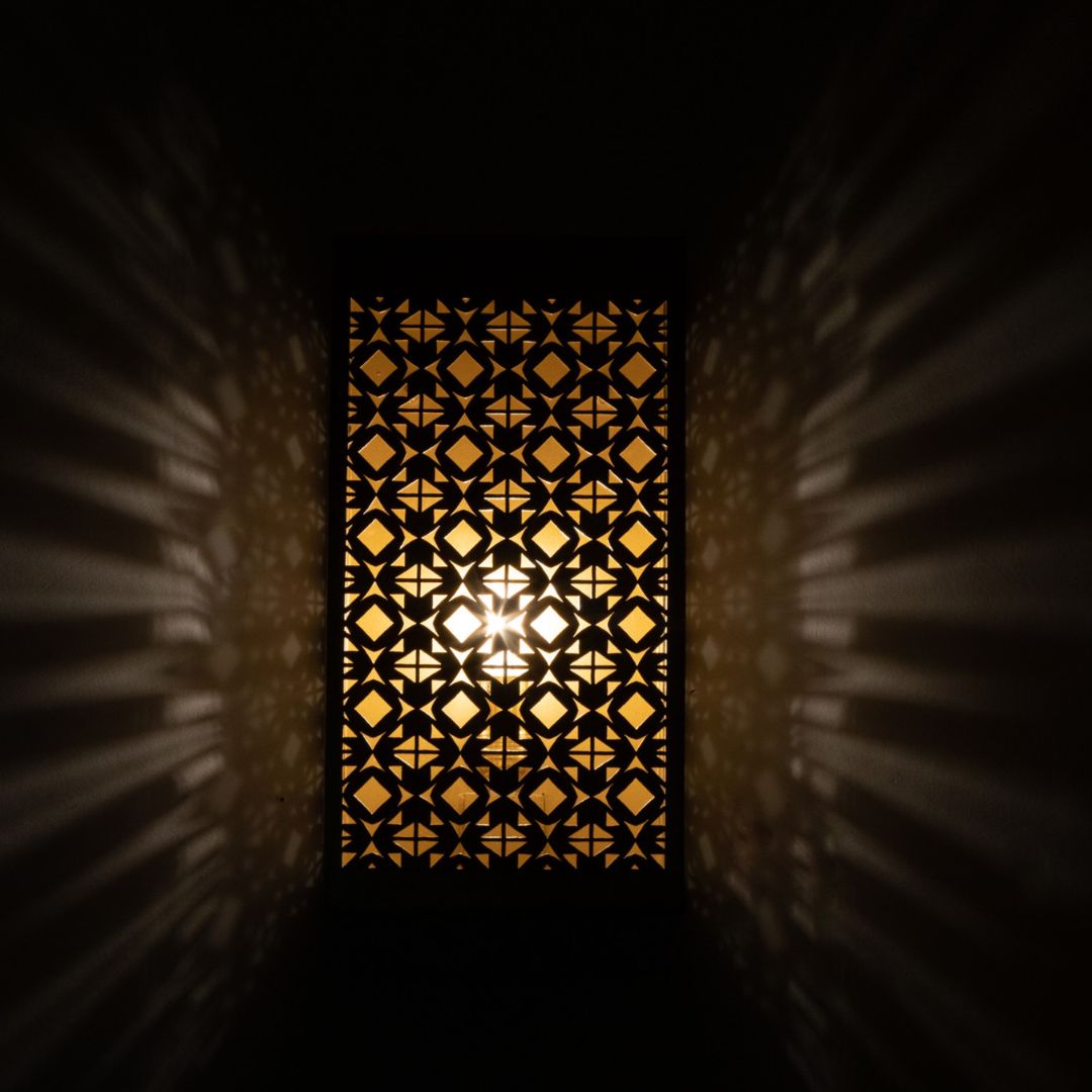 Handcrafted Moroccan Brass Wall Sconce