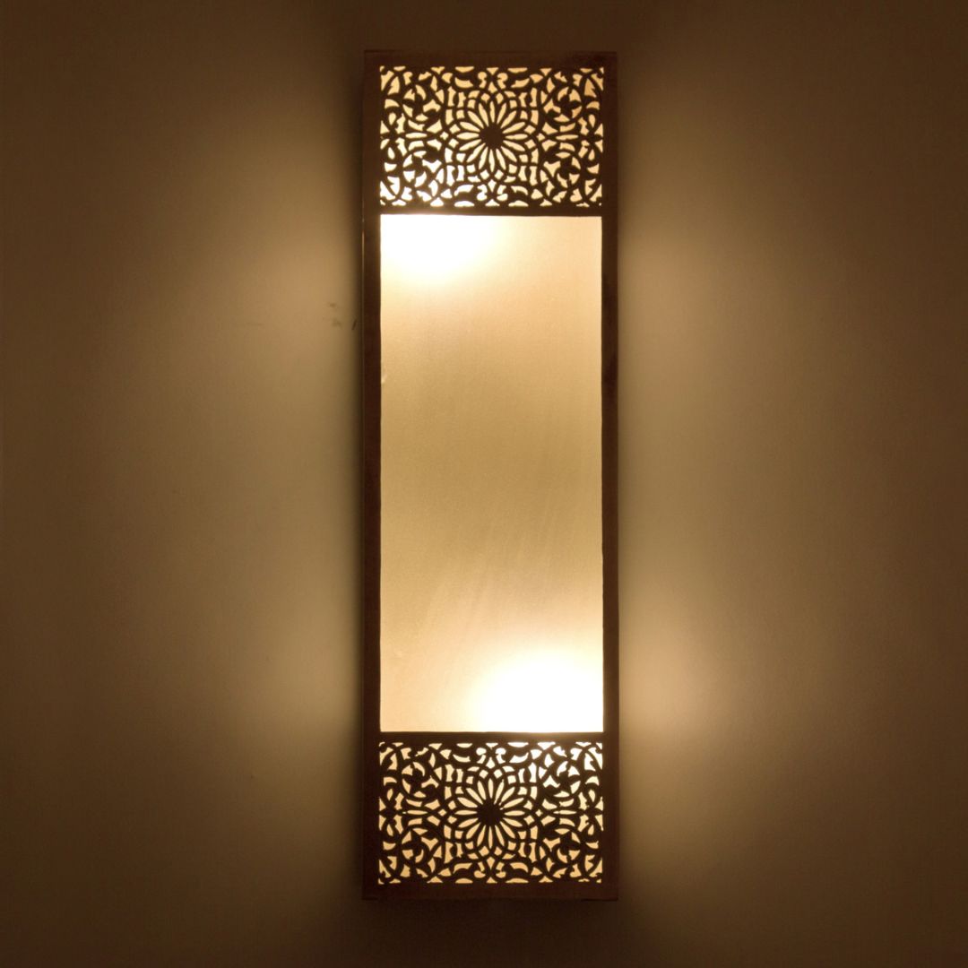 Hand-Carved Mandela Mango Wood Full-Length Mirror