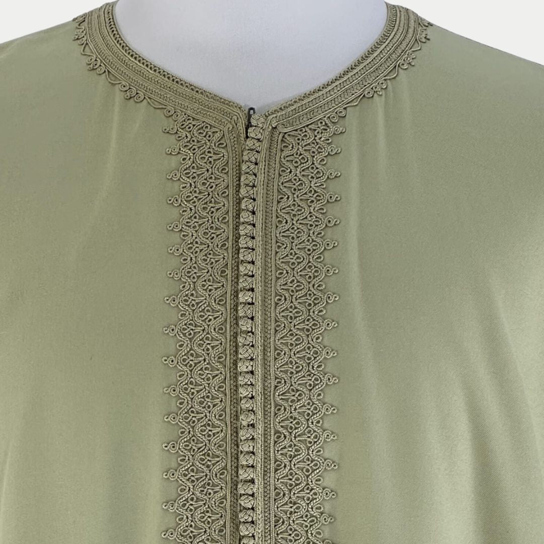 Handmade Olive Green Gandoura