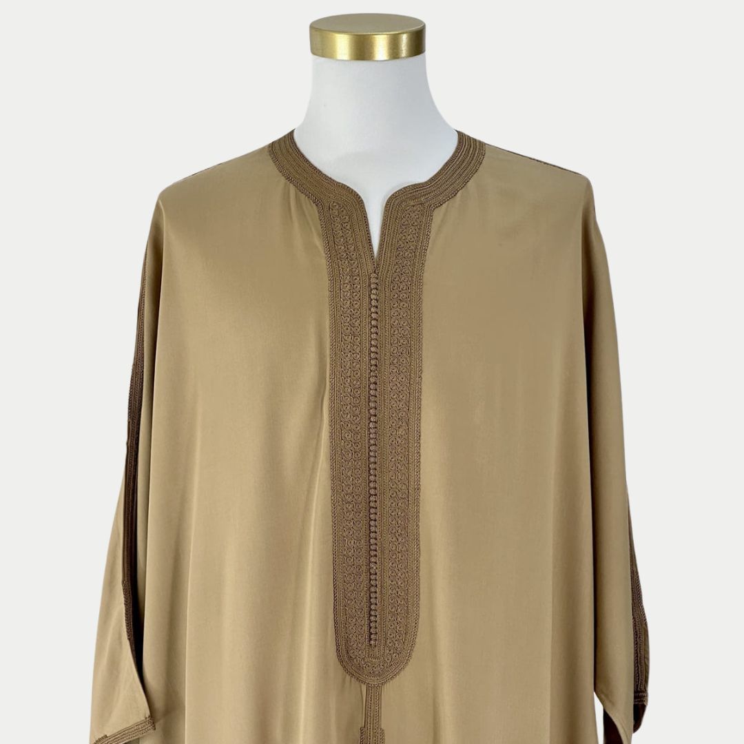 Handmade Khaki Gandoura