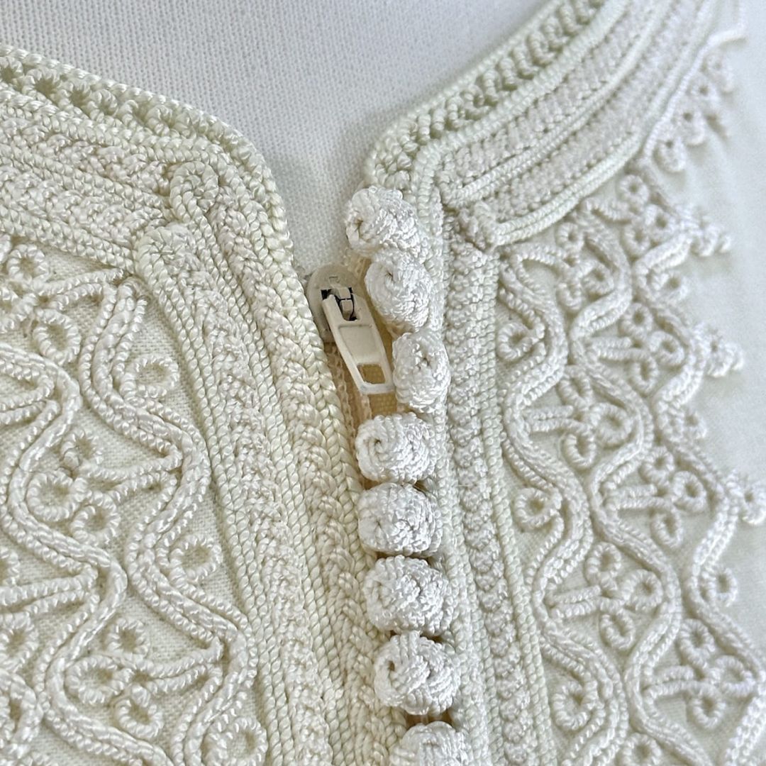 Handmade white Gandoura