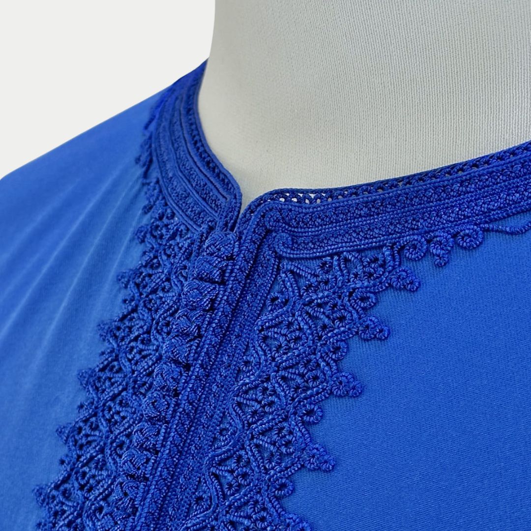 Handmade Royal Blue Gandoura