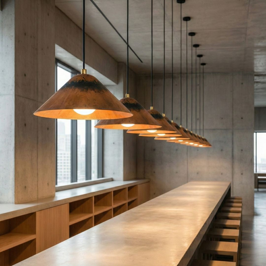 Tayri : Copper Cone Pendant Light