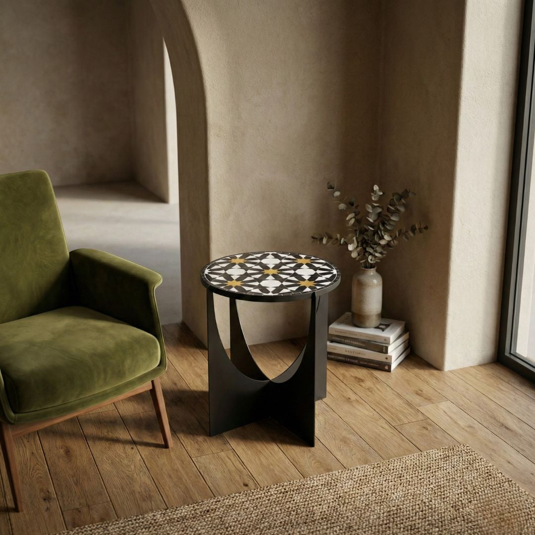 Riad - Handmade Zellige Mosaic Tile Table