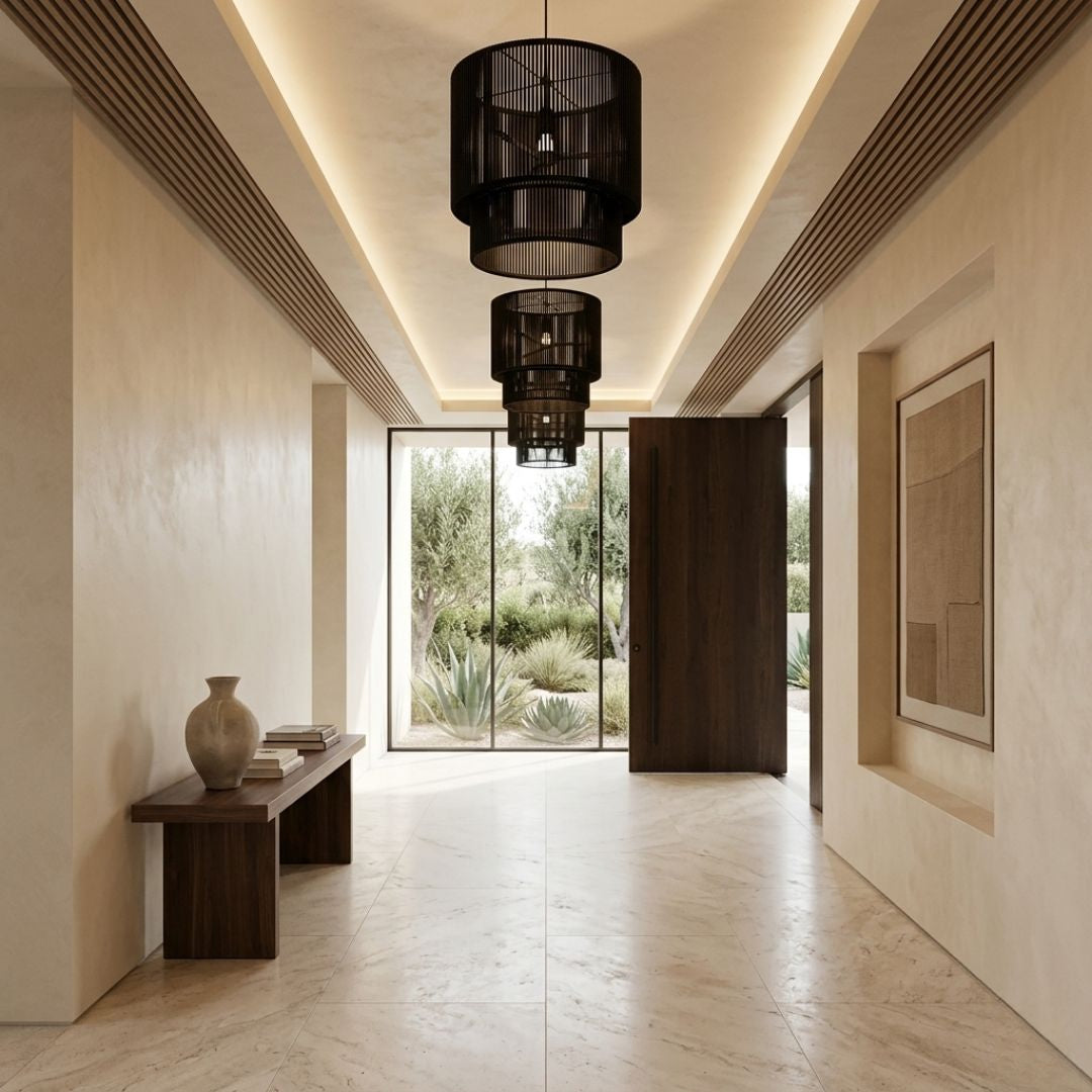 Malik Rattan Table Lamp