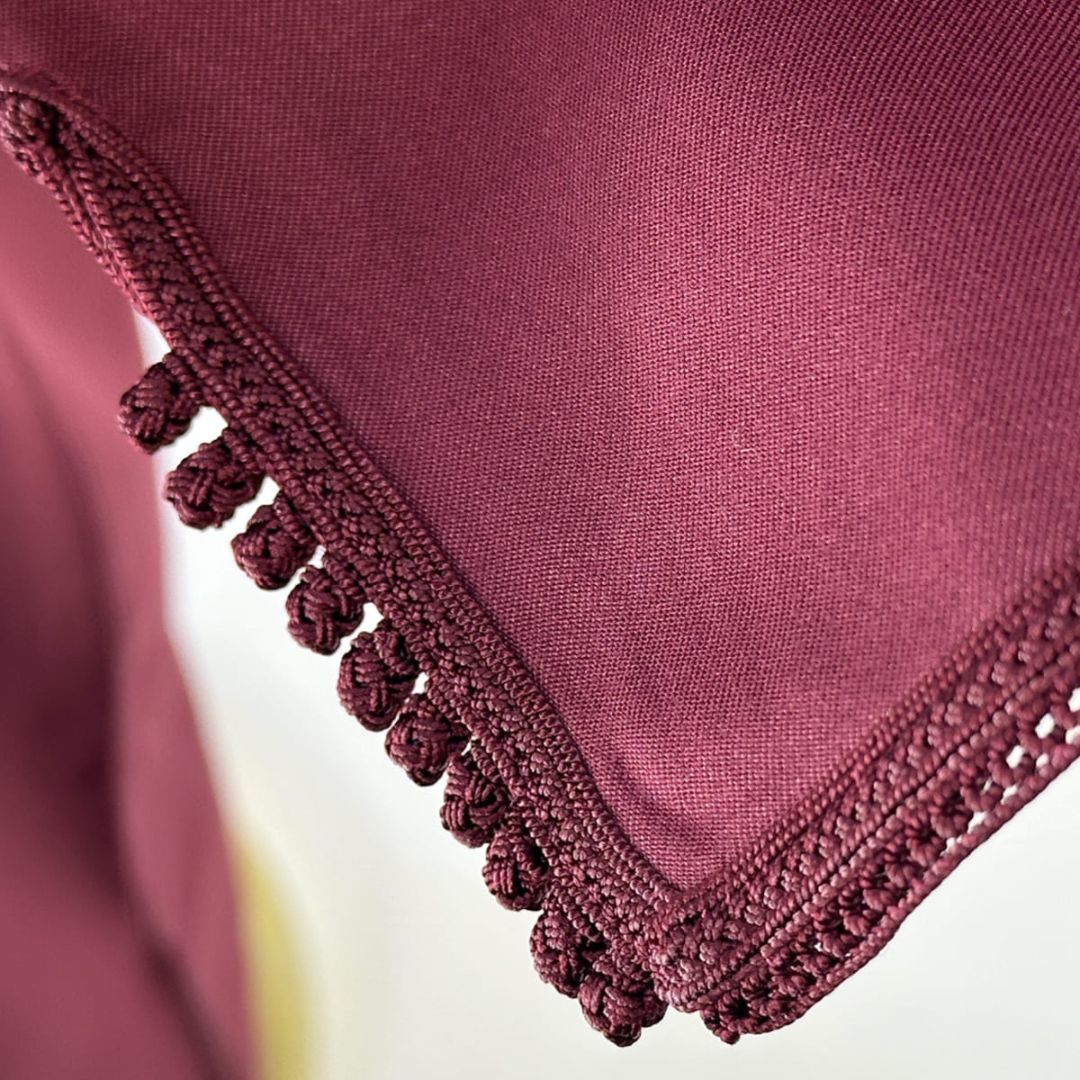 Handmade Burgundy Gandoura