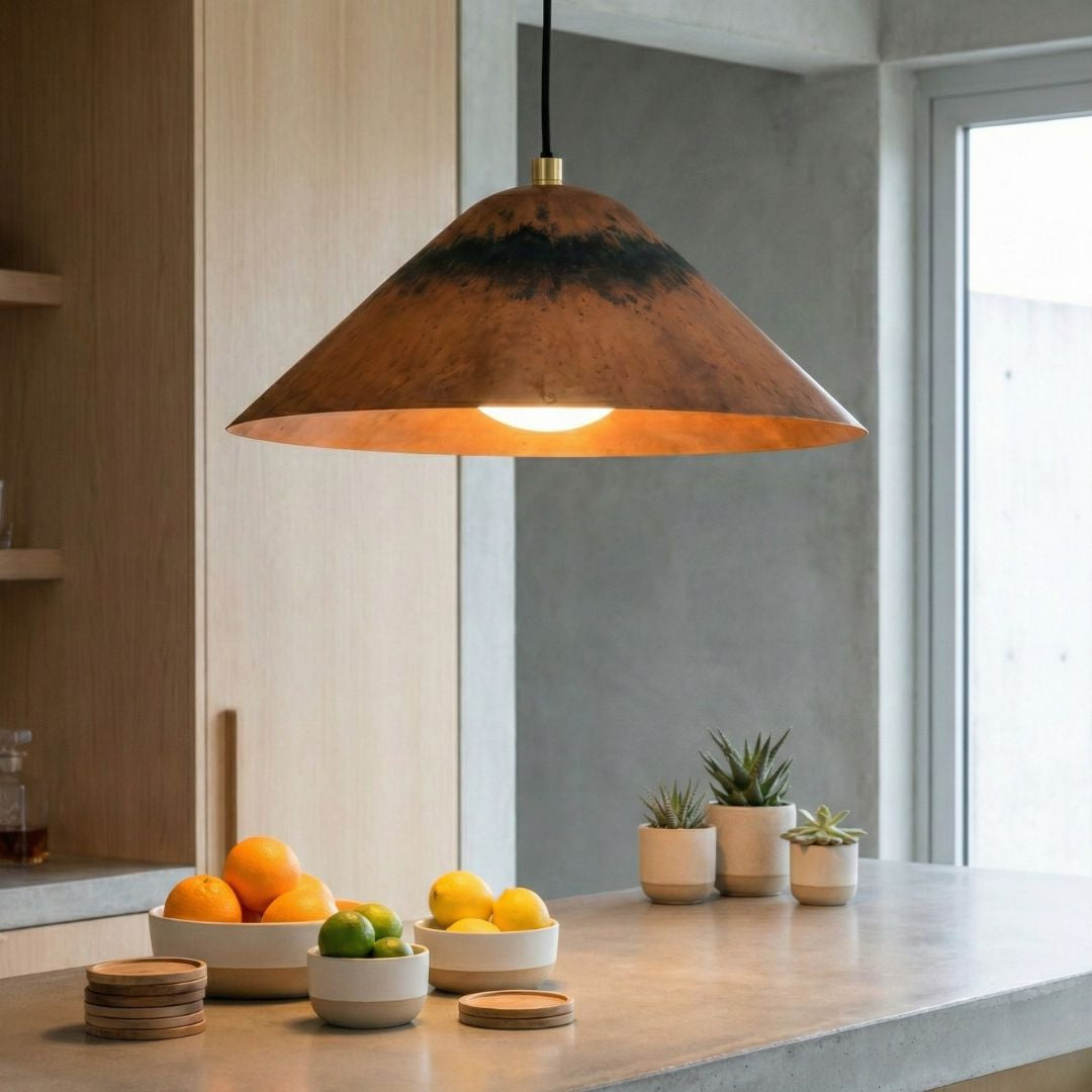 Tayri : Copper Cone Pendant Light